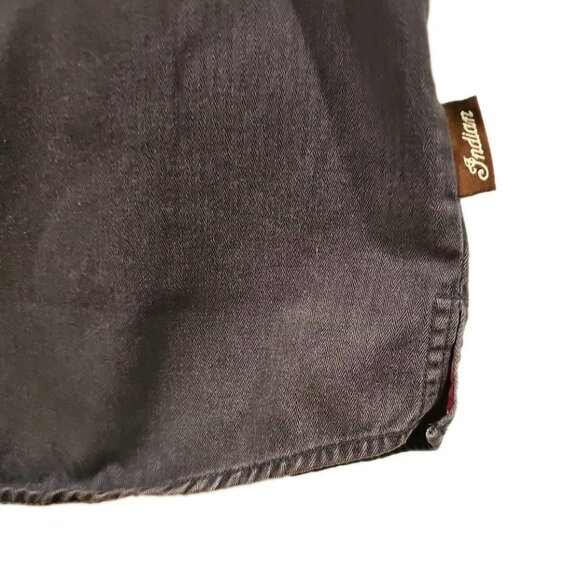 Indian Motorcycle Shirt Men L Gray Red Graphic Biker Moto Casual Utility Field - Picture 11 of 14